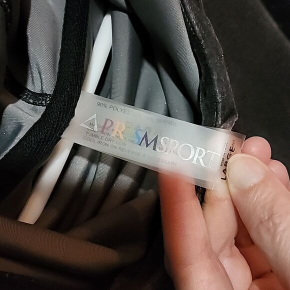 Prismsport cowlneck pullover velour sweater grey/black size large - Picture 3 of 12